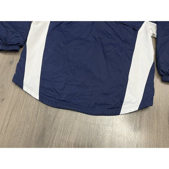 Vintage Nike Soccer / Football Lined Jacket Mens M Blue 90s Y2K Silver Tag Zip - Picture 11 of 11